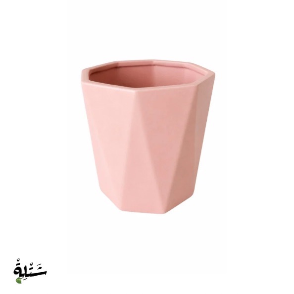 قوار سيراميك وردي هندسي